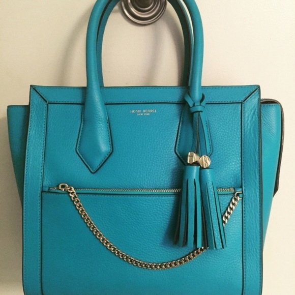 henri bendel Handbags - Henri Bendel Teal Original Rivington Tote Handbag